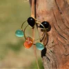 Gemstone Hoop Earrings