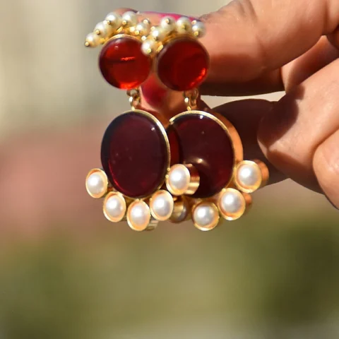Sapphire Like Earings