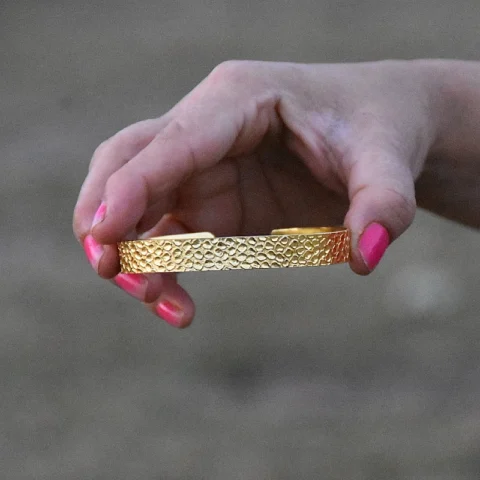 Elegant Brass Cuff Bracelet