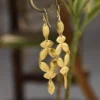 Virasi Gold Plated Leaf Earrings