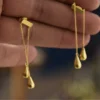 Captivating Gold Plated Brass Earrings