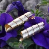 Modern Gold Plated Brass Spiral Rings