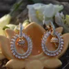 American Diamond Short Earrings