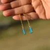 Brass Dangler Earrings Light