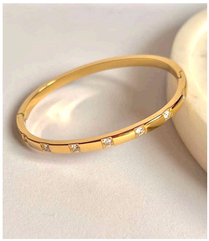 Sparkle Oval Bangle Bracelet