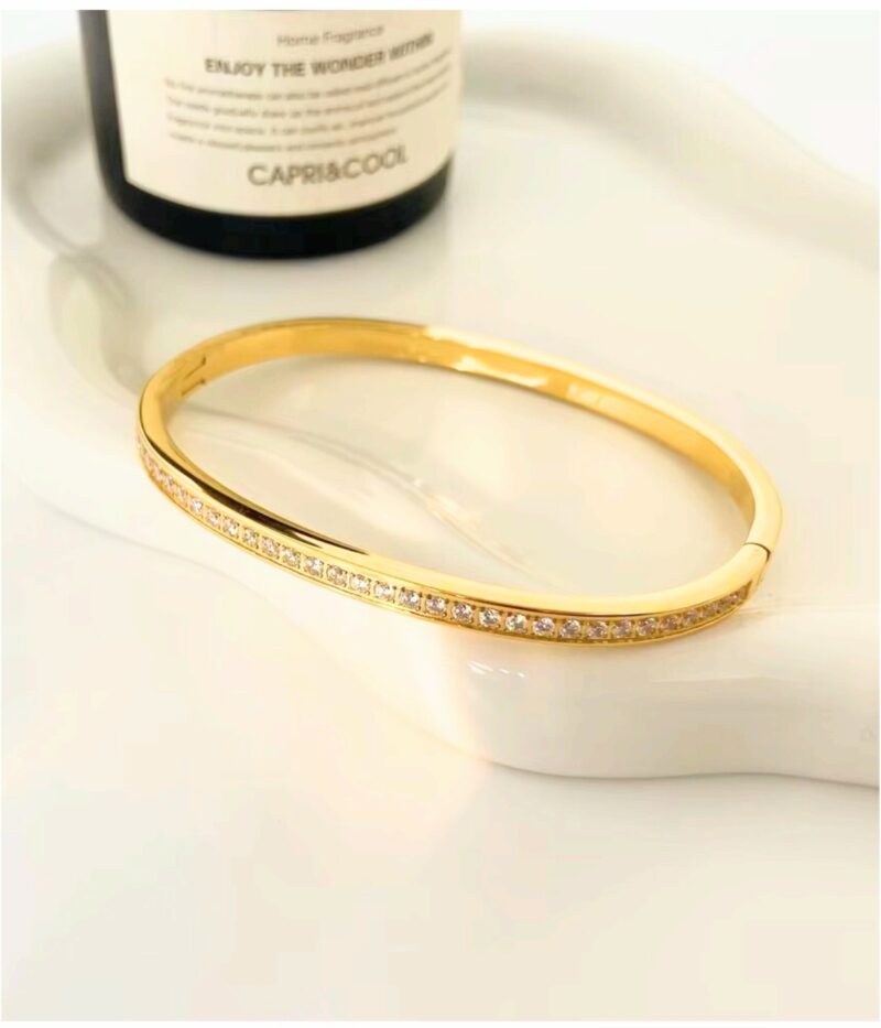 Titanium Zircon Bracelet