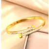 Zircon Bangle Bracelet - Image 2