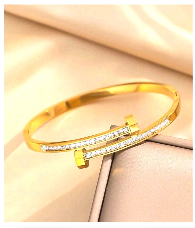 Zircon Bangle Bracelet - Image 2
